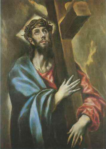 Christ Carrying the Cross painting, a El Greco paintings reproduction, we never sell Christ Carrying