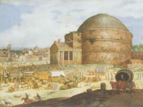 View of the Pantheon painting, a william van Nieulandt paintings reproduction, we never sell View of