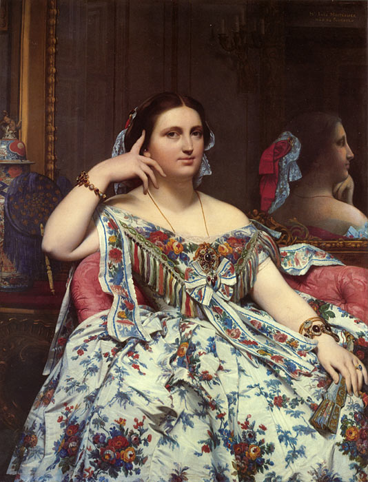 Ingres Oil Painting Reproductions- Madame Paul-Sigisbert Moitessier