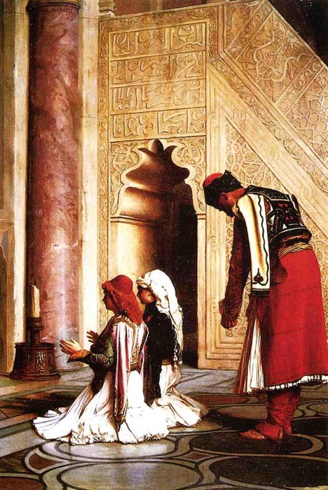 Oil Painting Reproduction of Gerome- Young Greeks in a Mosque