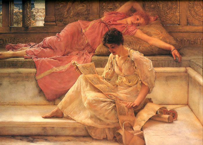 Alma-Tadema Oil Painting Reproductions - The Favourite Poet