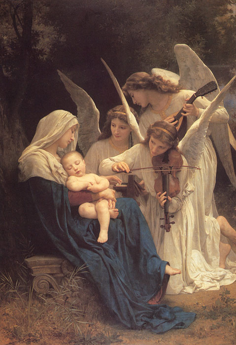 Bouguereau Oil Painting Reproductions- La Vierge aux Anges [The Virgin with Angels]