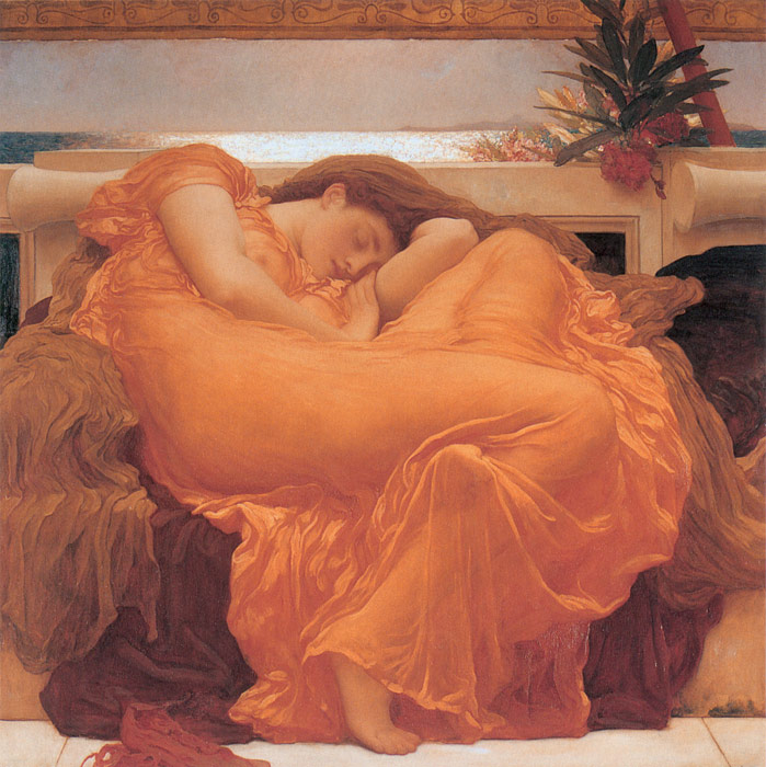 Leighton Oil Painting Reproductions- Flaming June