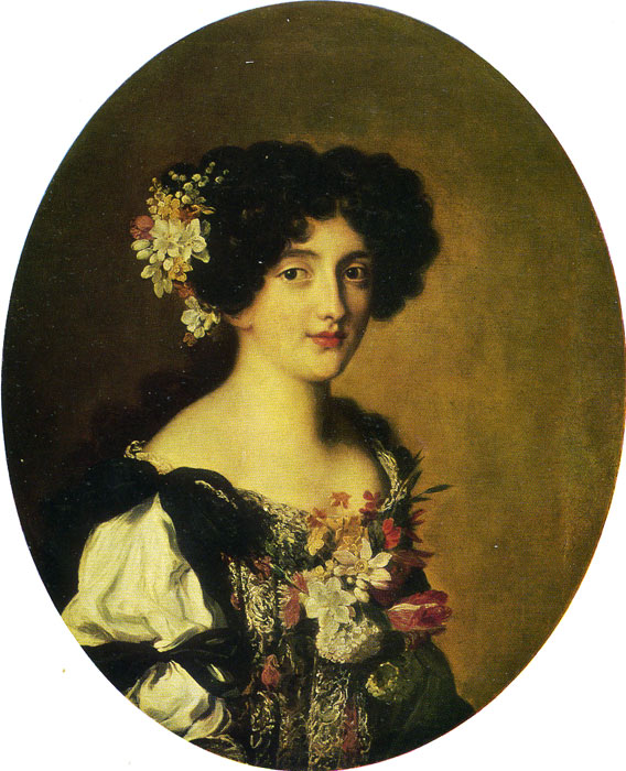 Mignard Oil Painting Reproductions - Portrait of Hortenze Mancini