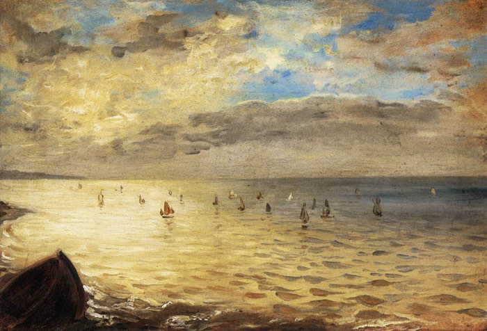 Oil Painting Reproduction of Delacroix- The Sea from the Heights of Dieppe