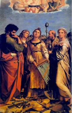 St Cecilia painting, a Raphael Santi paintings reproduction, we never sell St Cecilia poster