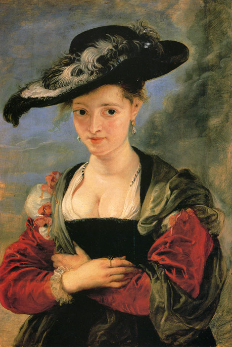 Oil Painting Reproduction of Rubens- Portrait of Suzana Fourment
