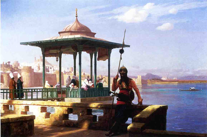 Gerome Oil Painting Reproductions - The Harem in a Kiosk