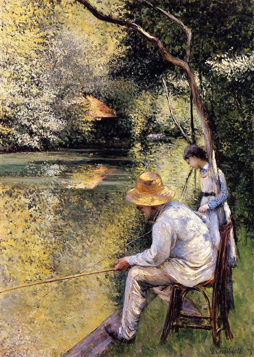 Caillebotte Oil Painting Reproductions- Fishing