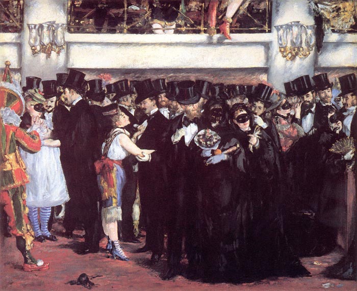 Manet Oil Painting Reproductions - Masked Ball at the Opera