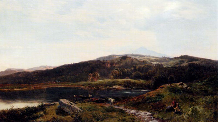 Oil Painting Reproduction of Percy- Llyn-y-Ddinas, North Wales