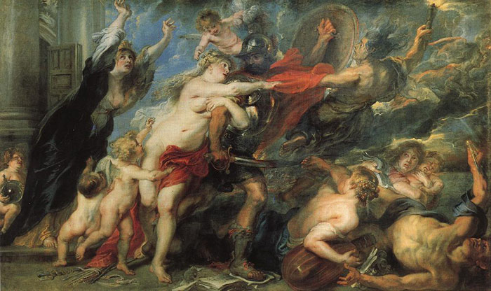 Oil Painting Reproduction of Rubens- The Consequences of War