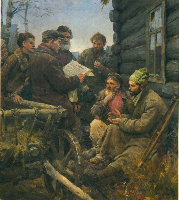Oil Painting Reproduction of Serov- Land Decree