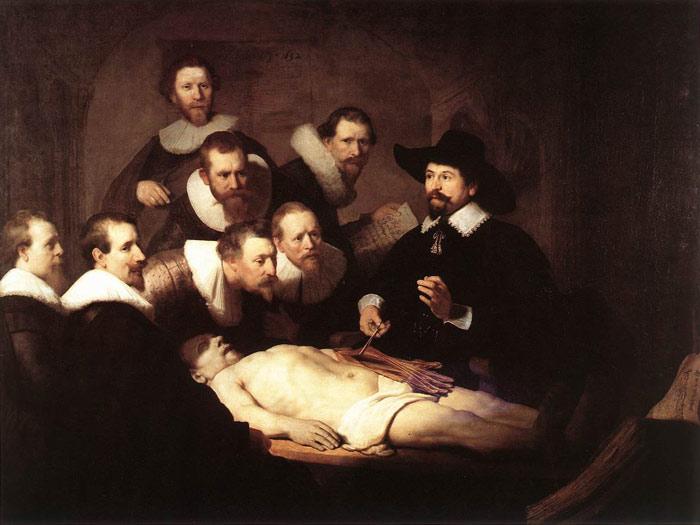 Harmensz van Rijn Rembrandt Oil Painting Reproductions - The Anatomy Lecture of Dr. Nicolaes Tulp