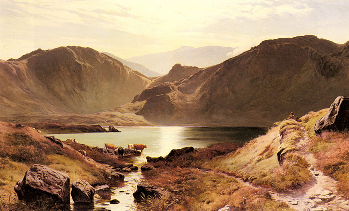 Percy Oil Painting Reproduction - Easdale Tarn, Westmoreland