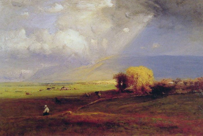 Oil Painting Reproduction of Inness- Passing Clouds