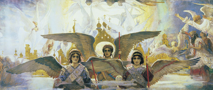 Oil Painting Reproduction of Vasnetsov - Joy righteous God. Triptych (central part)