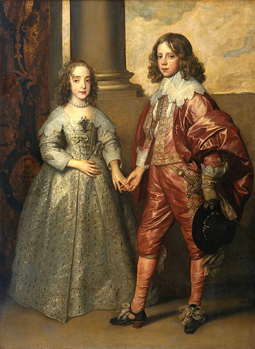 Antony van Dyck Oil Painting Reproductions - William II, Prince of Orange and Princess Henrietta