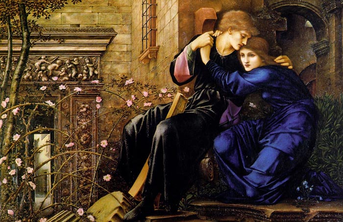 Burne-Jones Oil Painting Reproductions- Love Among the Ruins