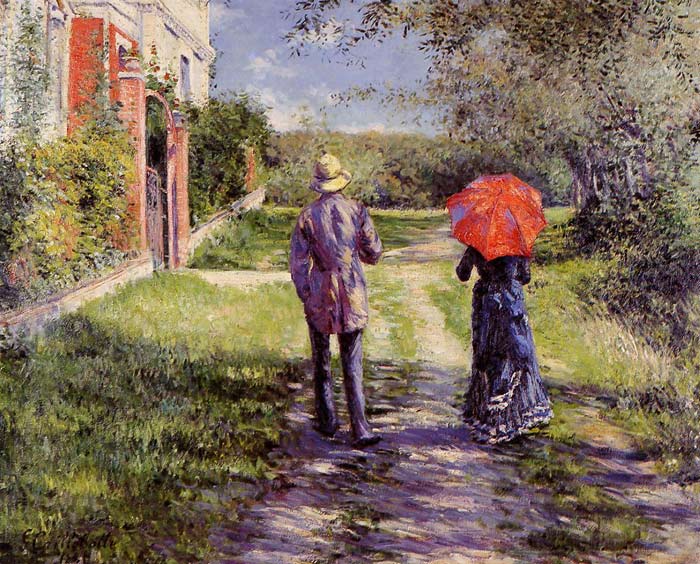 Caillebotte Oil Painting Reproductions- Rising Road