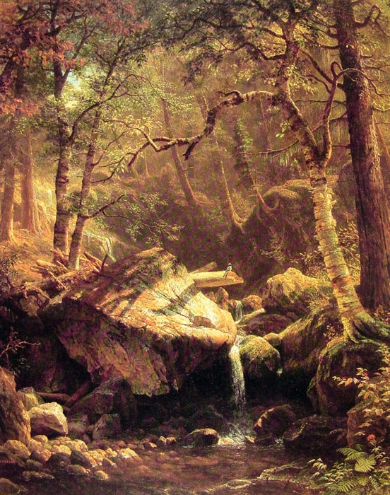 Oil Painting Reproduction of Bierstadt - The Mountain Brook