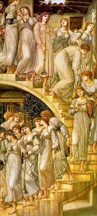Oil Painting Reproduction of Burne-Jones- The Golden Stairs