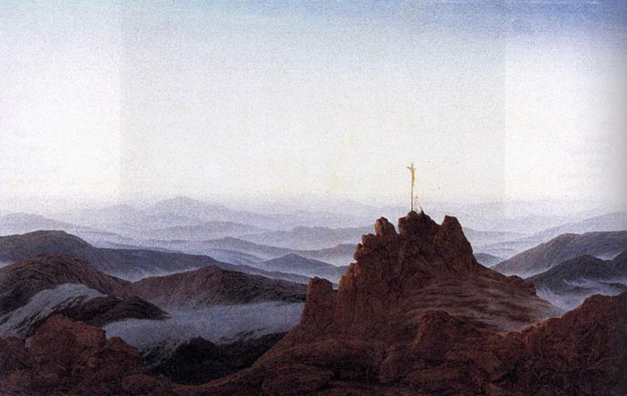 Oil Painting Reproduction of Friedrich- Morning in the Riesengebirge