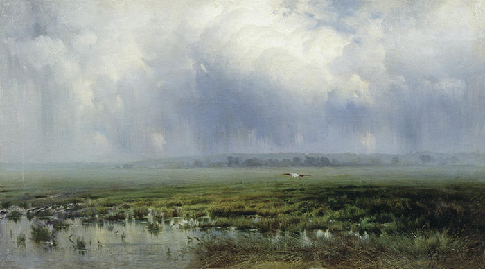 Oil Painting Reproduction of Kryzhitskii - Marshland