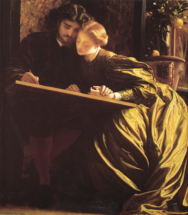 Oil Painting Reproduction of Leighton- The Painters Honeymoon