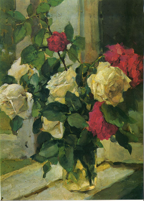 Oil Painting Reproduction of Serov- Roses