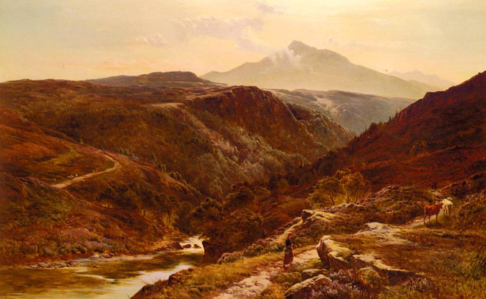 Percy Oil Painting Reproductions - Moel Siabab, North Wales