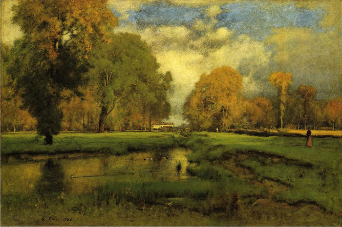 Inness Oil Painting Reproductions - October