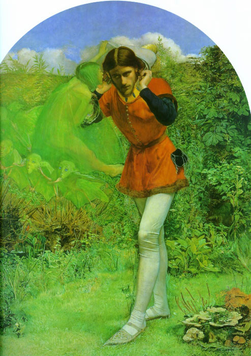 John Everett Millais Oil Painting Reproductions- Ferdinand Lured by Ariel