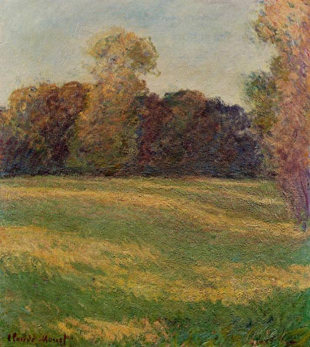 Oil Painting Reproduction of Monet- Meadow in the Sun