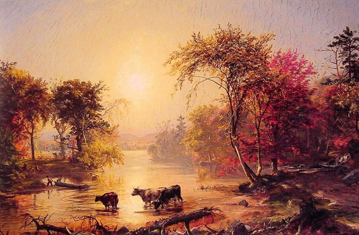 Cropsey Oil Painting Reproductions - Autumn in America