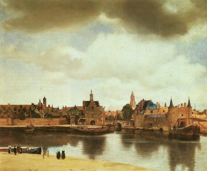 Oil Painting Reproduction of Vermeer- View of Delft