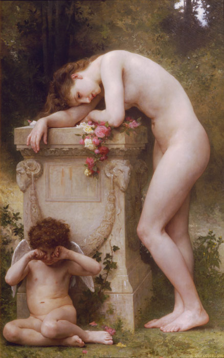 Oil Painting Reproduction of Bouguereau William Douleur dAmour [Elegy], Oil Painting Reproduction