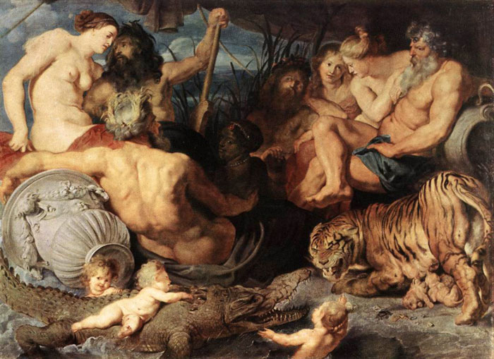 Oil Painting Reproduction of Rubens- The Four Continents