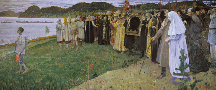 Oil Painting Reproduction of Nesterov - Rus, Soul of People