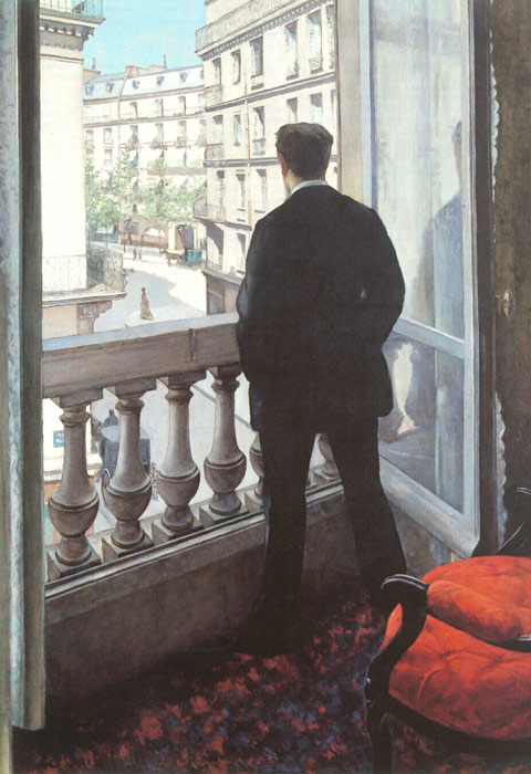 Caillebotte Oil Painting Reproductions - A Young Man at His Window