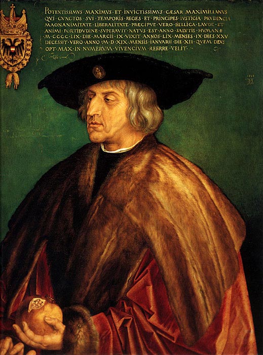 Durer Oil Painting Reproductions- Portrait of Emperor Maximillian I