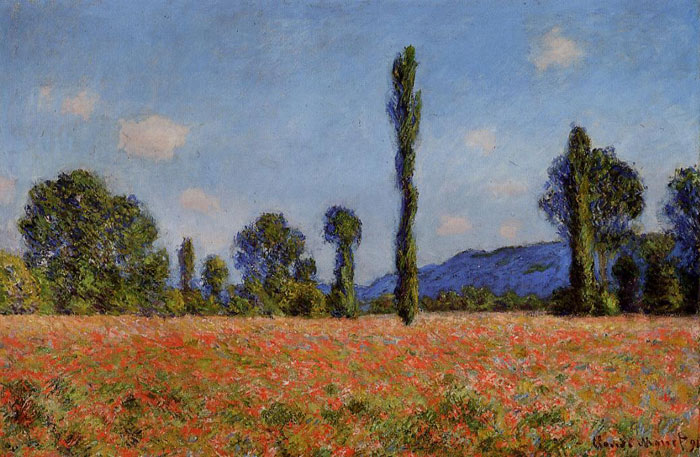 Monet Oil Painting Reproductions - Poppy Field