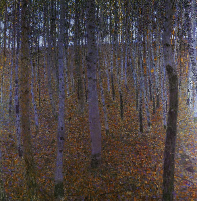 Oil Painting Reproduction of Klimt- Beech Wood I