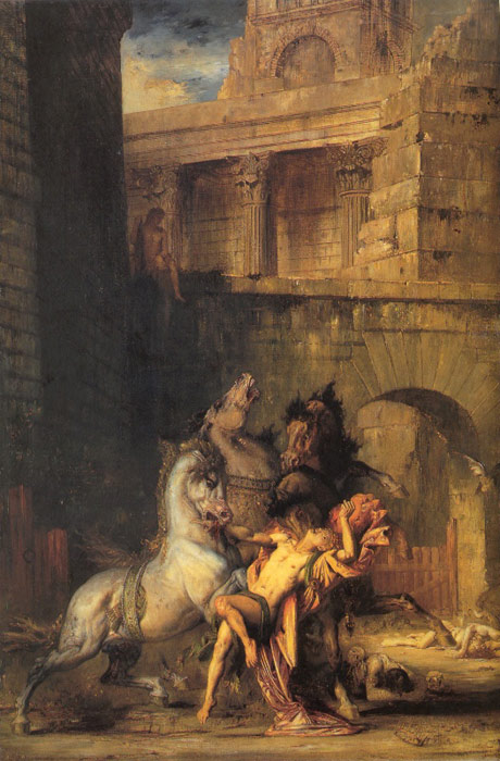 Oil Painting Reproduction of Moreau- Diomedes Devoured by his Horses