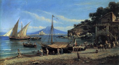 Figures on a Beach Near Naples