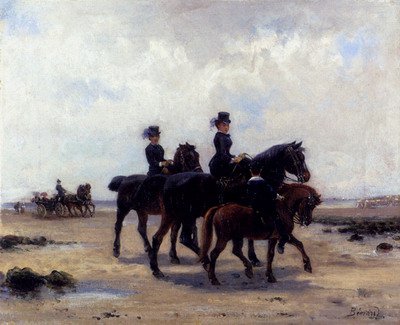 Promenade Equestre Sur La Plage