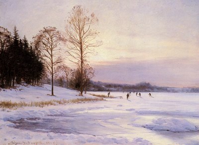 Skaters On A Frozen Pond