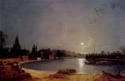 The Thames At Moonlight, Twickenham