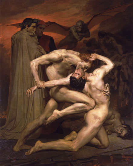 Dante and Virgil in Hell, William-Adolphe Bouguereau