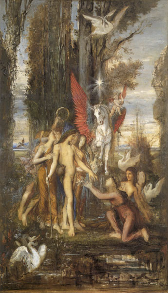 Hesiod and His Muses, Gustave Moreau